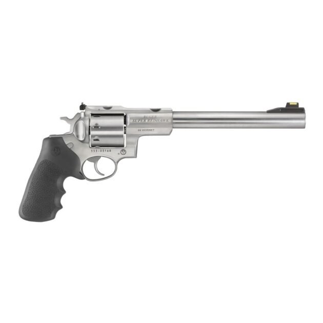 Ruger Super Redhawk Handgun .22 Hornet 8rd Capacity 9.5" Barrel Silver with Black Grip