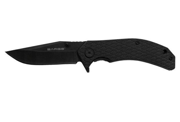 Sarge Knives Shadow - Stonewashed Swift Assist Folding Knife