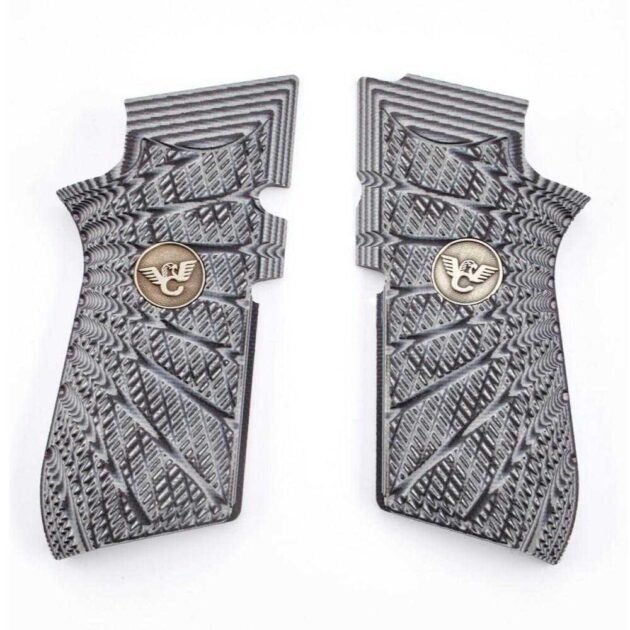 Wilson Combat EDC X9 Handgun Grips Aggressive Starburst Grey/Black