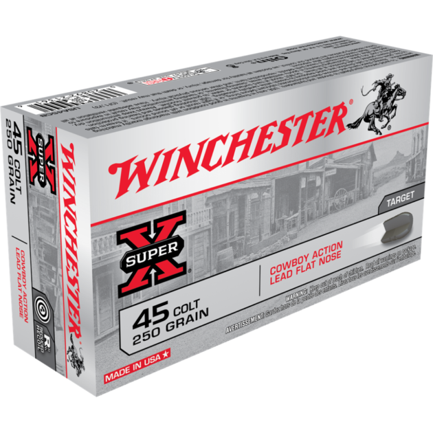 Winchester Cowboy Load Handgun Ammunition .45 Colt 250 gr. LRN 750 fps 50/ct