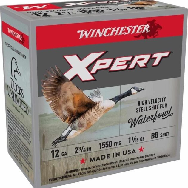 Winchester Xpert High Velocity Steel Shotshells 12 ga 2-3/4" 1-1/16 oz 1550 fps #BB 25/ct