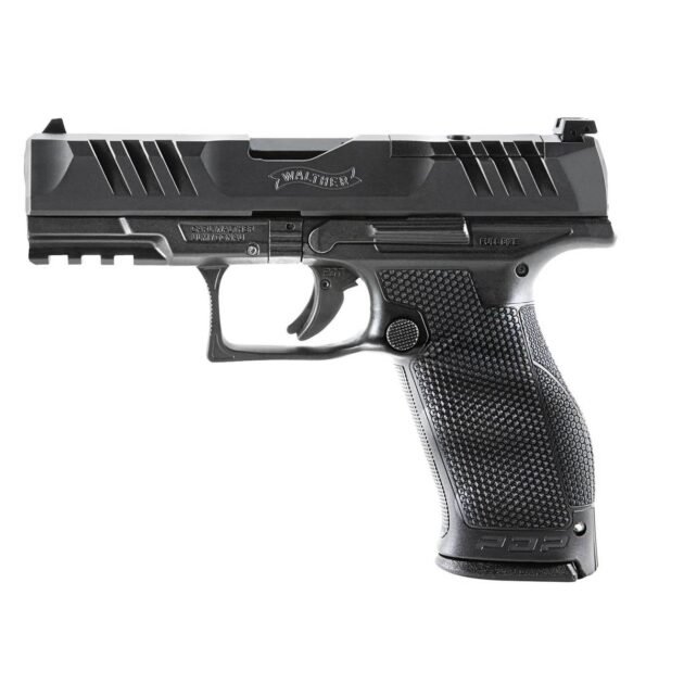 Walther PDP Full Size Optic Ready Handgun 9mm Luger 18rd Magazine 4" Barrel Black Polymer