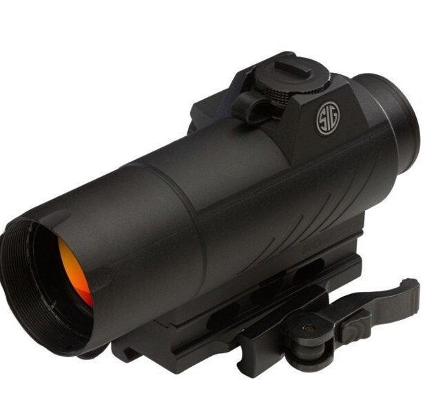 Sig Sauer ROMEO7 Full SIze Red Dot Sight - 1x30mm 2 MOA Red Dot Reticle M1913 Rail IF Black