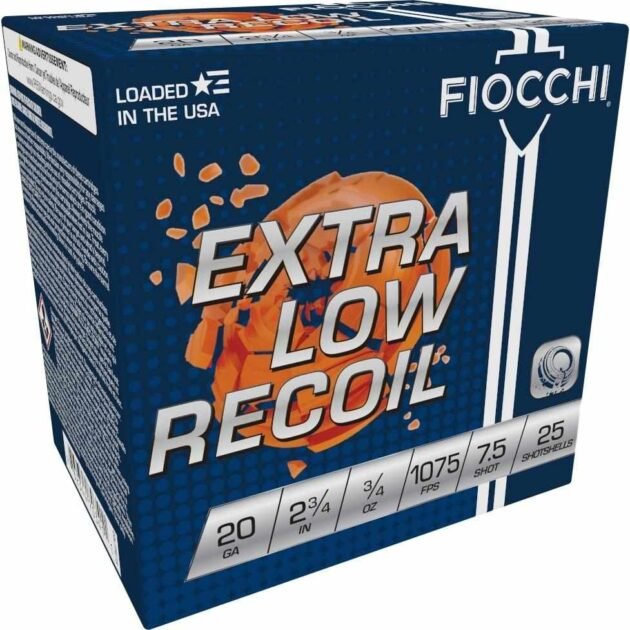 Fiocchi Low Recoil Lite Trainer 20 ga 2 3/4" 3/4 oz #7.5 - 25/ct