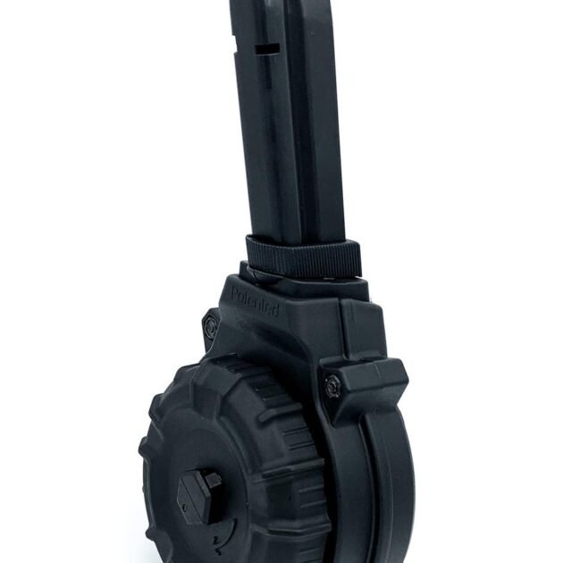 Promag Browning Hi-Power 9mm Handgun Magazine Black Polymer 50/rd Drum