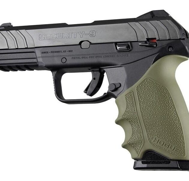 Hogue HandAll Beavertail Grip Sleeve Ruger Security 9 OD Green
