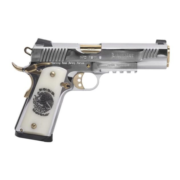 Girsan Liberador II MC1911S Government Handgun .45 ACP 9rd Magazine 5" Barrel Polished Chrome