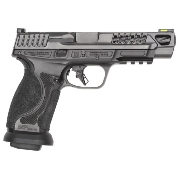S&W M&P9 M2.0 Competitor HD Handgun 9mm Luger 17rd Magazines(4) 5" Barrel Optic Ready No Thumb Safety Black Steel Frame