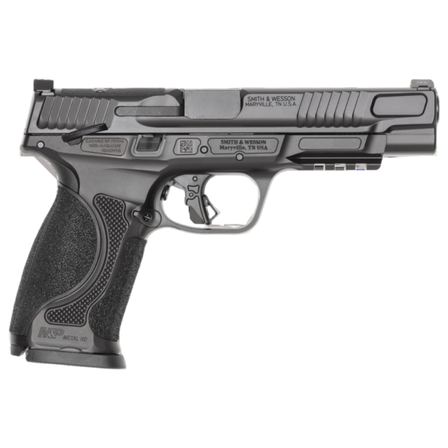 S&W M&P9 M2.0 Metal HD Handgun 9mm Luger 10rd Magazines(2) 5" Barrel Optic Ready Thumb Safety Black Steel Frame