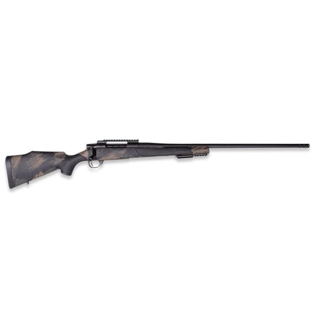 Weatherby Vanguard Black Hills Rifle 7mm PRC 3rd Magazine 24" 1/2x28 Threaded Barrel with 2" Muzzle Brake Black with Green and Tan