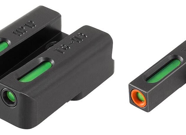 Truglo TFX Pro Tritium/Fiber-Optic Day/Night Sights Fit H&K VP9 VP40 P30 P30SK P30L 45 & 45 TACTICAL (Including Compact) - Orange Outline Front/