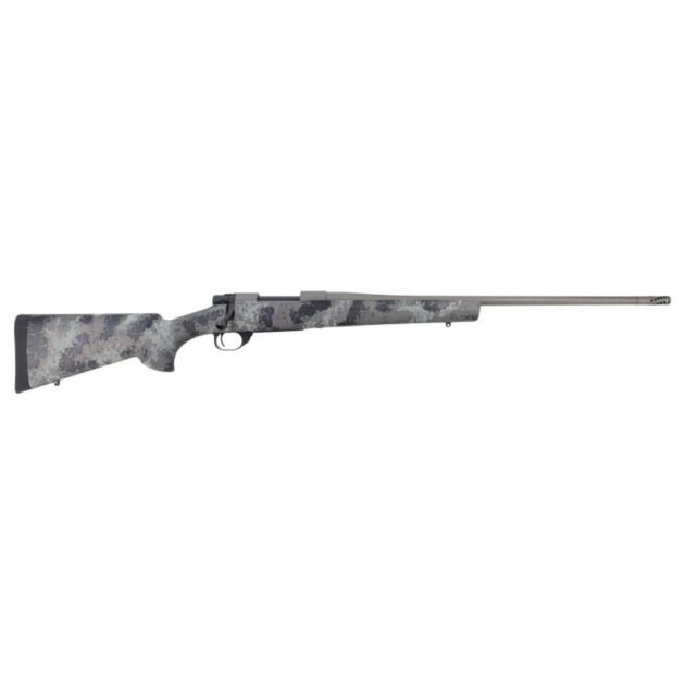 Howa M1500 Fence Line Mini Action Rifle 6mm ARC 5rd Capacity 22" Threaded Barrel Light Grey Camo Stock