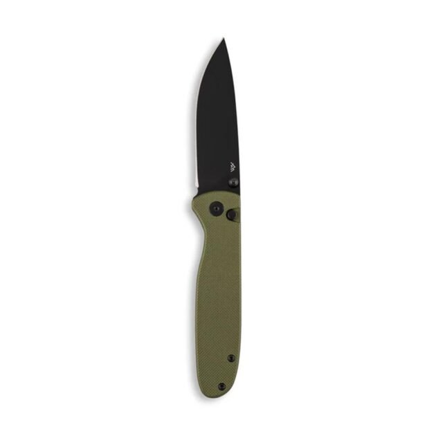 Outdoor Edge Dirk Folding Knife 3-1/4" Drop Point Blade Green