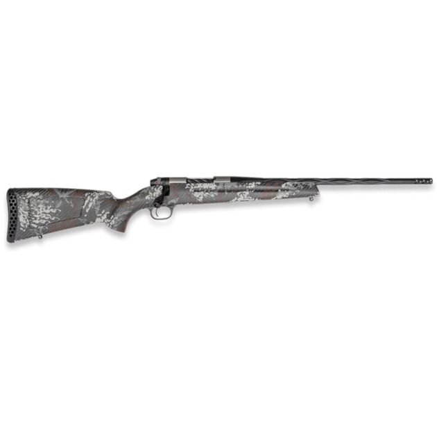 Weatherby Mark V Backcountry Capra Rifle .25 Wby RPM 2rd Capacity 21" 1/2x28 Barrel with 2" Muzzle Brake Grey Brown