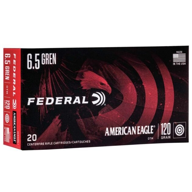Federal American Eagle Rifle Ammunition 6.5 Grendel 123 gr OTM 2610 fps 20/ct