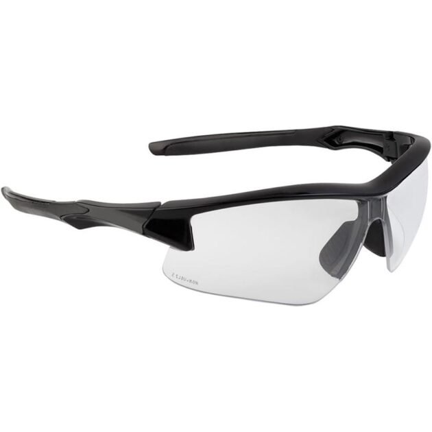 Howard Leight UVEX Acadia Shooting Glasses Black with Clear Lens