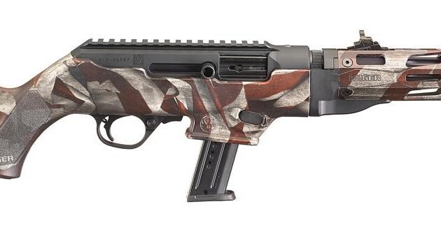 Ruger PC Carbine 9mm Luger 17rd Magazine 16.12" Barrel American Flag Camo Synthetic Stock