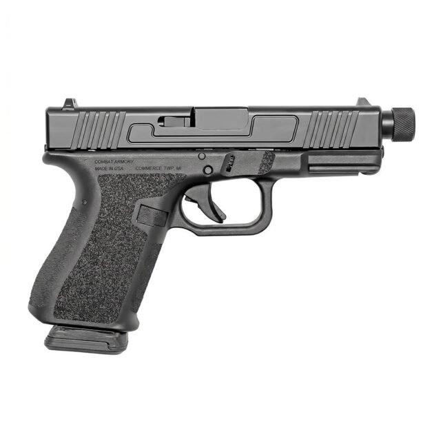 Combat Armory CA19 Handgun 9mm Luger 15rd Magazine 4.49" Threaded Barrel Black with Standard Sights