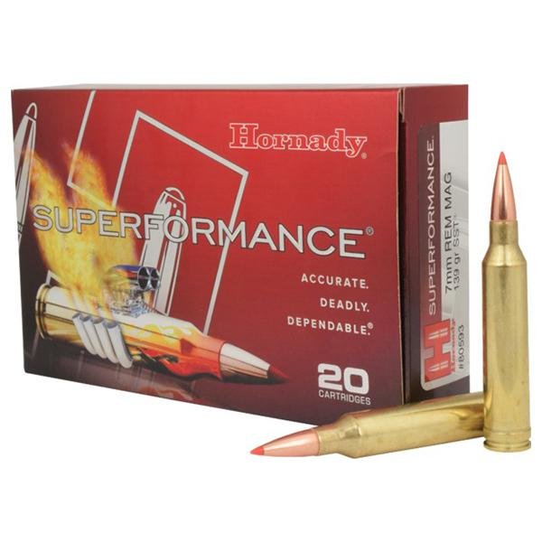 Hornady Superformance Rifle Ammunition 7mm Rem Mag 139 gr SST 3240 fps 20/ct