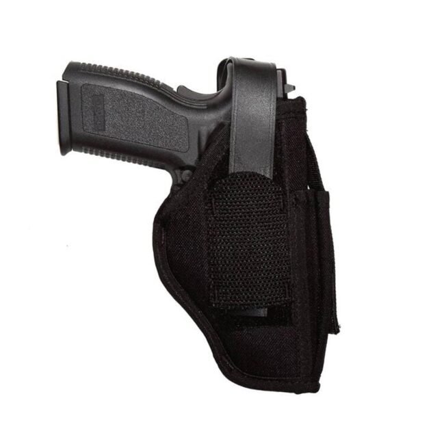 Uncle Mike's Sidekick IWB/OWB Holster with Mag Pouch Size 15 Kodra Black Ambi