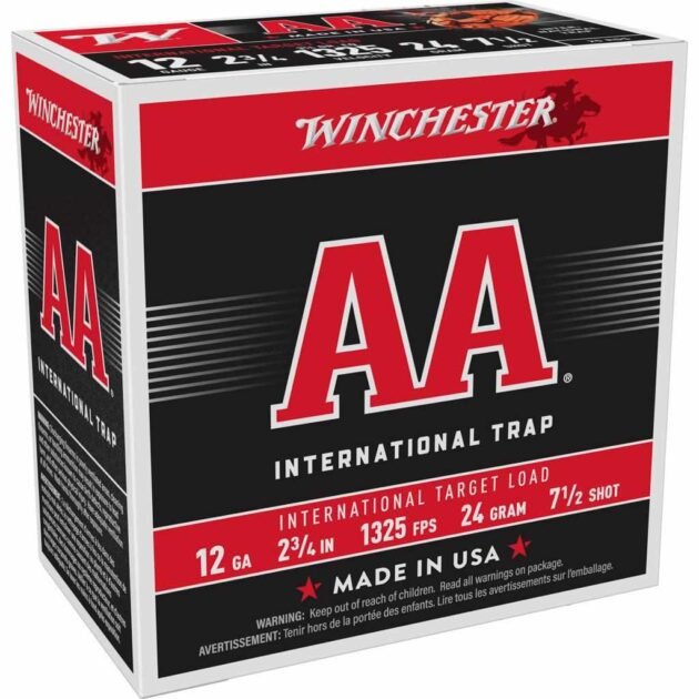 Winchester AA International Target Shotshells 12ga 2-3/4" 7/8oz 1325 fps #7.5 25/ct