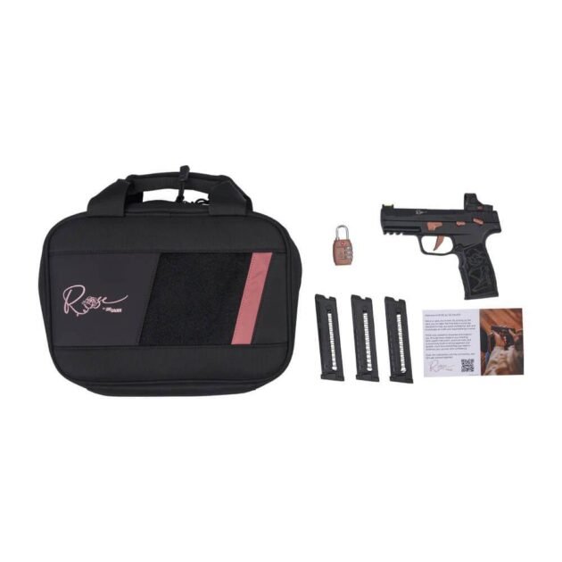 Sig Sauer P322 Rose Romeo RS Handgun .22 LR 10rd Magazines (3) 4" Barrel Black with Rose Savior Gun Bag