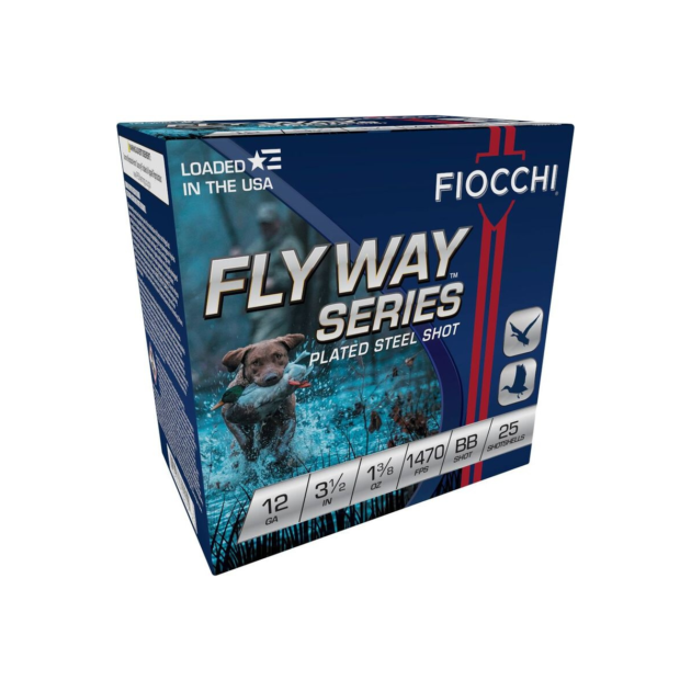Fiocchi Flyway Series Shotshells 12ga  3" 1-1/8oz 1500 fps #BB 25/ct