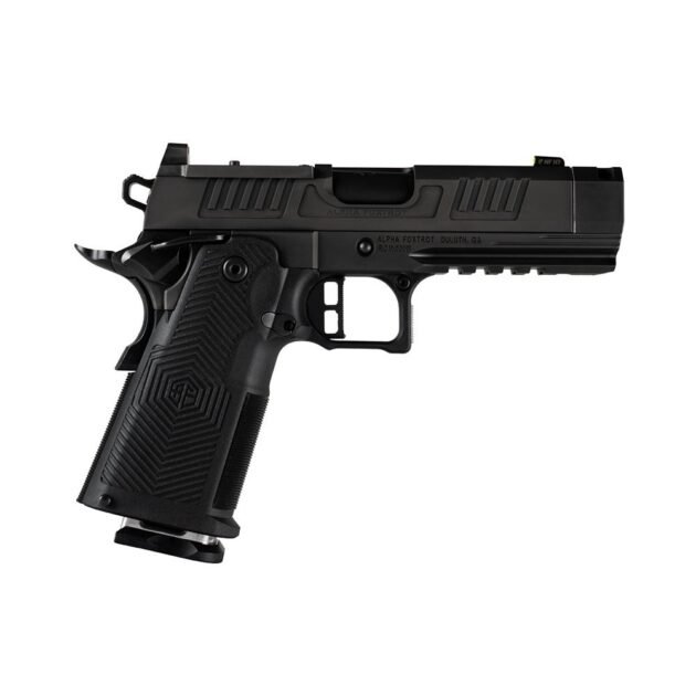 Alpha Foxtrot AF1911-Romulus Handgun 9mm Luger 20rd Magazines(5) 3.5" Compensated Threaded Barrel Black MOS Cut