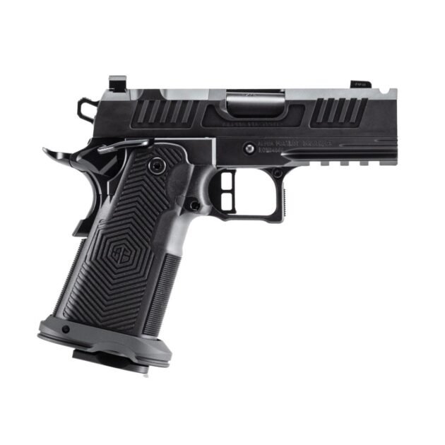 Alpha Foxtrot AF1911-ROMULUS 9MM 17 and 20 Rd Magazines (1 Each) 3.5" Ported Barrel DLC Black MOS Optic Cut