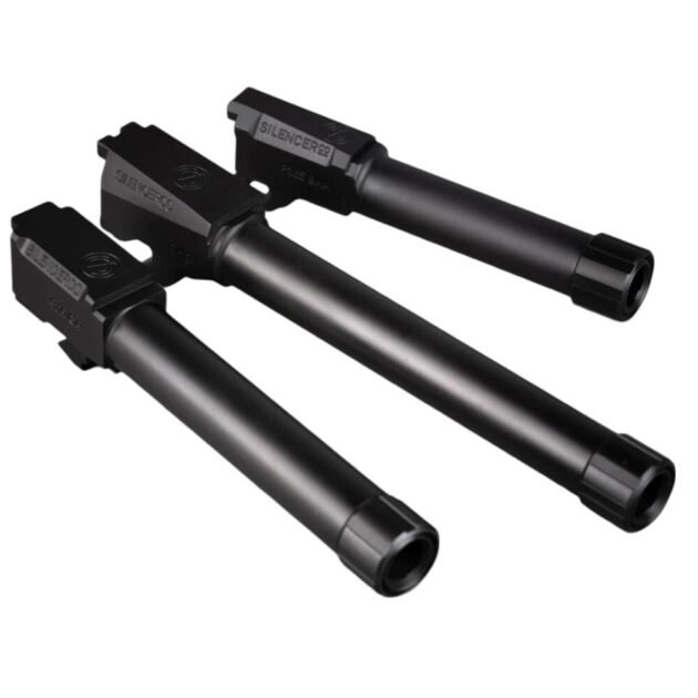 SilencerCo Threaded Barrel for Glock 26 9mm Luger 1/2x28 3.9" Black